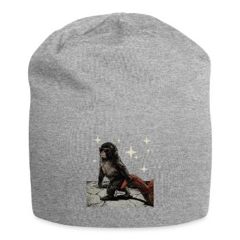 Bébé Singe Coup de Poing - Bonnet en jersey - gris chiné - Devant