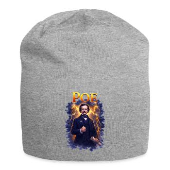 Edgar Allan Poe Porträt - Jersey-Beanie - Grau meliert - Vorne