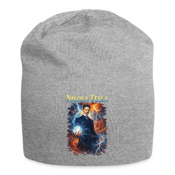 Nikola Portrait - Jersey Beanie - heather grey - Front