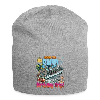 60th Birthday Trip Family Vacation Trip Cruising - Jersey Beanie - heather grey - Front