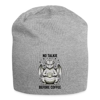 Pas de conversation avant Dragon Amoureux du Café - Bonnet en jersey - gris chiné - Devant
