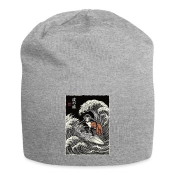 Ukiyo-e Baby Monkey Punch - Jersey-Beanie - Grau meliert - Vorne