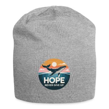 Hope/ Timmy the humpback whale in the Baltic Sea - Jersey Beanie - heather grey - Front