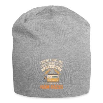 Ham Radio Tee - Jersey Beanie - heather grey - Front