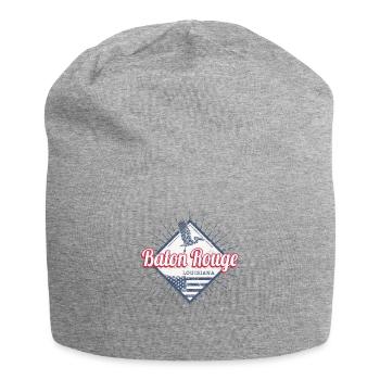Baton Rouge City, Louisiana, United States, USA - Jersey Beanie - heather grey - Front