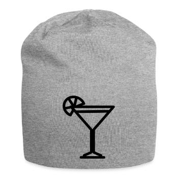 cocktail - Bonnet en jersey - gris chiné - Devant