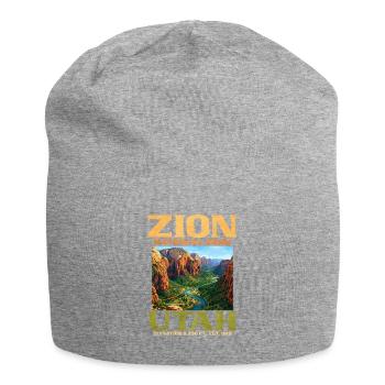 Parc national de Zion, fondé en 1919, Utah - Bonnet en jersey - gris chiné - Devant