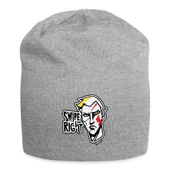 Graffiti-Held nach rechts wischen - Jersey-Beanie - Grau meliert - Vorne