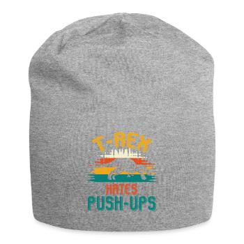 T-Rex Hates Push-Ups Fitnesswitz - Jersey-Beanie - Grau meliert - Vorne
