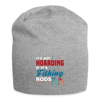 It’s Not Hoarding Fishing Rods Graphic - Jersey-Beanie - Grau meliert - Vorne
