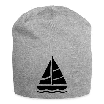 Segelschiff - Jersey-Beanie - Grau meliert - Vorne