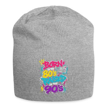 80er Boombox Neon Graffiti - Jersey-Beanie - Grau meliert - Vorne