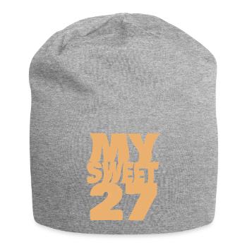 Suess 27 - Jersey-Beanie - Grau meliert - Vorne