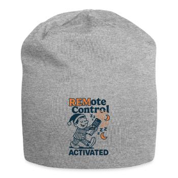 Schlaf-Fernsteuerung | Schlafwandeln Humor - Jersey-Beanie - Grau meliert - Vorne
