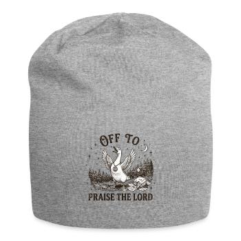 to praise the Lord Christian Gans - Jersey Beanie - heather grey - Front