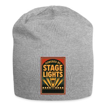 Angetrieben von Rampenlicht | Theater Bühne - Jersey-Beanie - Grau meliert - Vorne