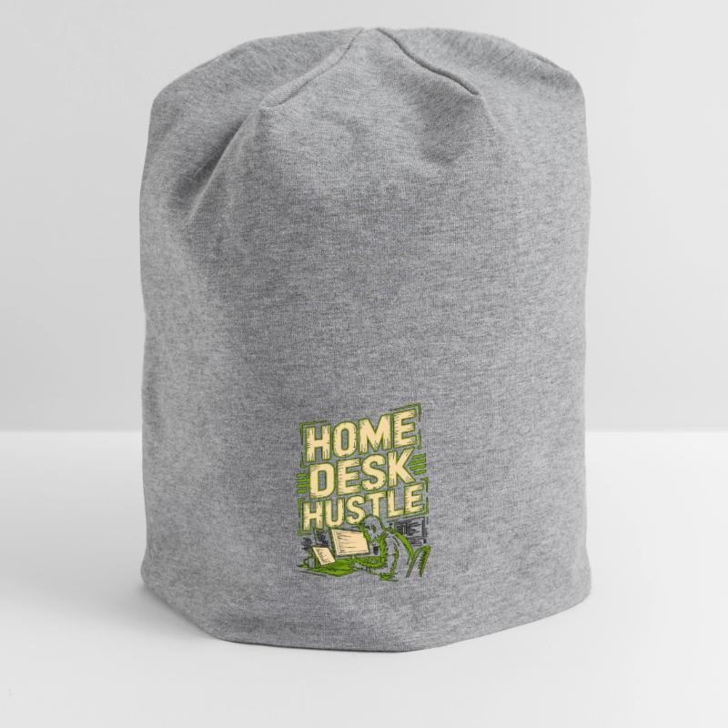 Remote Developer Home Desk Hustle Remote Coder Jersey-Beanie