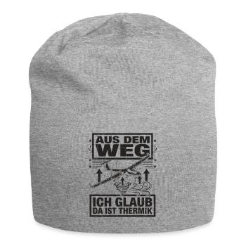 Ich Glaub Da ist Thermik Segelflieger - Jersey-Beanie - Grau meliert - Vorne