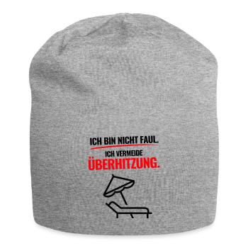 Überhitzung Aktiv - Jersey-Beanie - Grau meliert - Vorne