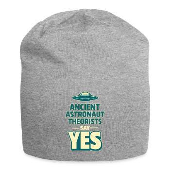Uralter Astronaut Ja - Jersey-Beanie - Grau meliert - Vorne