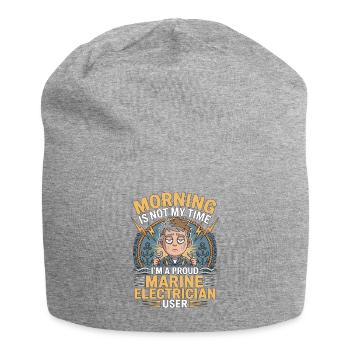 Électricien maritime, le matin n’est pas mon temps d’ingénieur - Bonnet en jersey - gris chiné - Devant