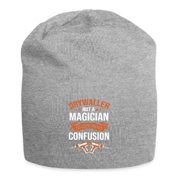 Construction site drywall assembly fitter - Jersey Beanie - heather grey - Front