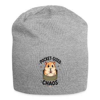Pocket Chaos Hamster - Jersey-Beanie - Grau meliert - Vorne