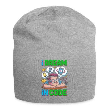 Mobile App Developer I Dream In Code Programming - Jersey-Beanie - Grau meliert - Vorne