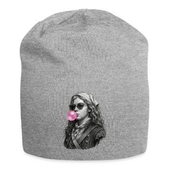 Anne Bonny Marin Vintage aux bulles roses - Bonnet en jersey - gris chiné - Devant