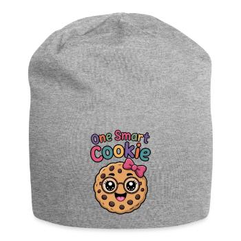 One Smart Cookie - Smart Cookie with Glasses - Jersey Beanie - heather grey - Front