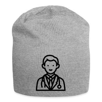 Arzt - Jersey-Beanie - Grau meliert - Vorne