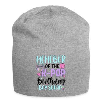 Membre de The K Pop Birthday Boy Squad - Bonnet en jersey - gris chiné - Devant