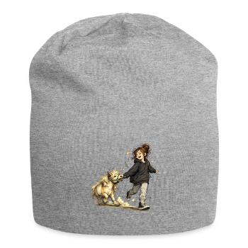 More laughter. More pony. – Friendship and horses - Jersey Beanie - heather grey - Front