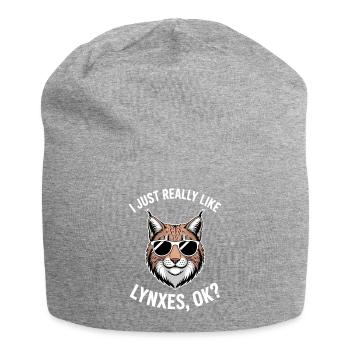 Lynx Dictions Lynx Fille Drôle de Lynx Cadeau de Lynx - Bonnet en jersey - gris chiné - Devant