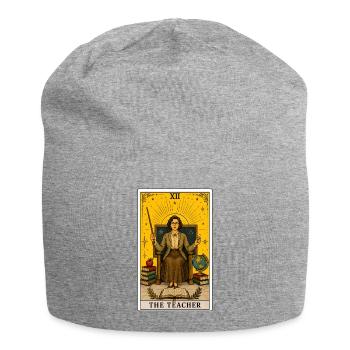 Teacher | School Profession Tarot - Jersey Beanie - heather grey - Front