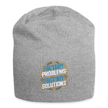 Industrial Electrician Factory Problems Wiring - Jersey Beanie - heather grey - Front