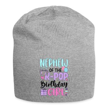 Nephew of The K-Pop Birthday Girl - Jersey Beanie - heather grey - Front