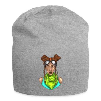 Neon-Brillen-Abenteurer - Jersey-Beanie - Grau meliert - Vorne