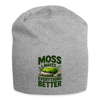 Moss Makes Everything Better Moos - Jersey-Beanie - Grau meliert - Vorne
