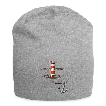 Norddeutscher Humor, Moin & Meer  - Jersey-Beanie - Grau meliert - Vorne