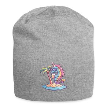 Vacances d’été Seahorse - Bonnet en jersey - gris chiné - Devant
