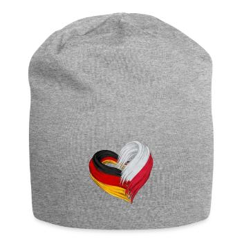 Cœur de l’Allemagne et de la Pologne - Bonnet en jersey - gris chiné - Devant