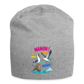 Mouettes Criant Maman Humour Fête des Mères - Bonnet en jersey - gris chiné - Devant