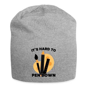 Cool Artist It´s Hard To Pen Down Painter Gift - Jersey-Beanie - Grau meliert - Vorne