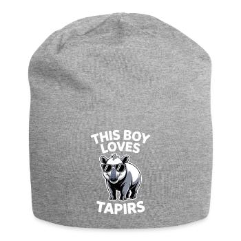Dictons de tapir Tapir Drôle de cadeau de tapir - Bonnet en jersey - gris chiné - Devant