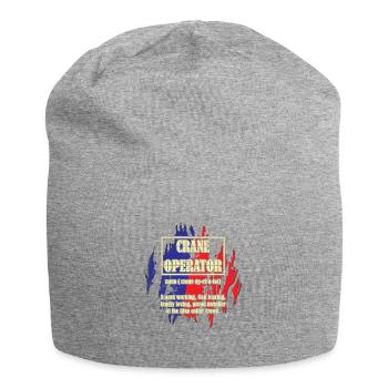 Kranführer Kran - Jersey-Beanie - Grau meliert - Vorne