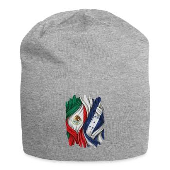 Fiers des drapeaux du Mexique et du Honduras - Bonnet en jersey - gris chiné - Devant