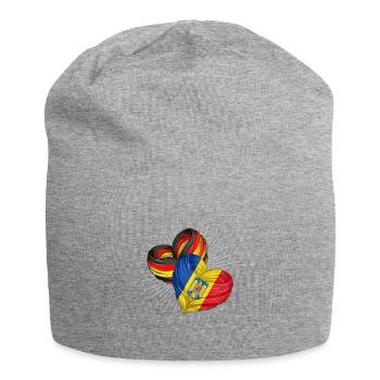 Amitié entre l’Allemagne et la Roumanie - Bonnet en jersey - gris chiné - Devant