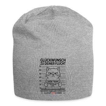 Lustiges Abschiedsgeschenk Kollegen - Jersey-Beanie - Grau meliert - Vorne