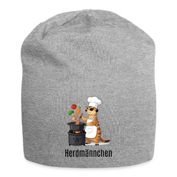 Herdmännchen Koch Gastronomie Beikoch Lustig  - Jersey-Beanie - Grau meliert - Vorne